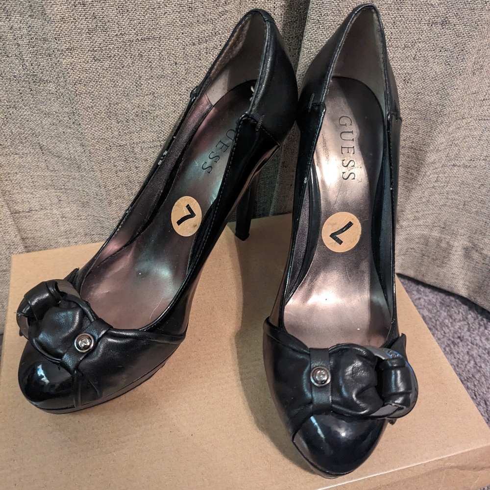 Guess buckle high heels